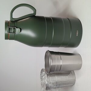 NIB Wren Off-Road Growler Insulated, Leakproof & 2 Stainless Steel Pint Cups NEW